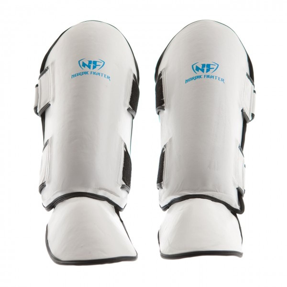 Nordic Fighter Shin Guards Instep Type 2 Benskinne Læder Hvid X-large