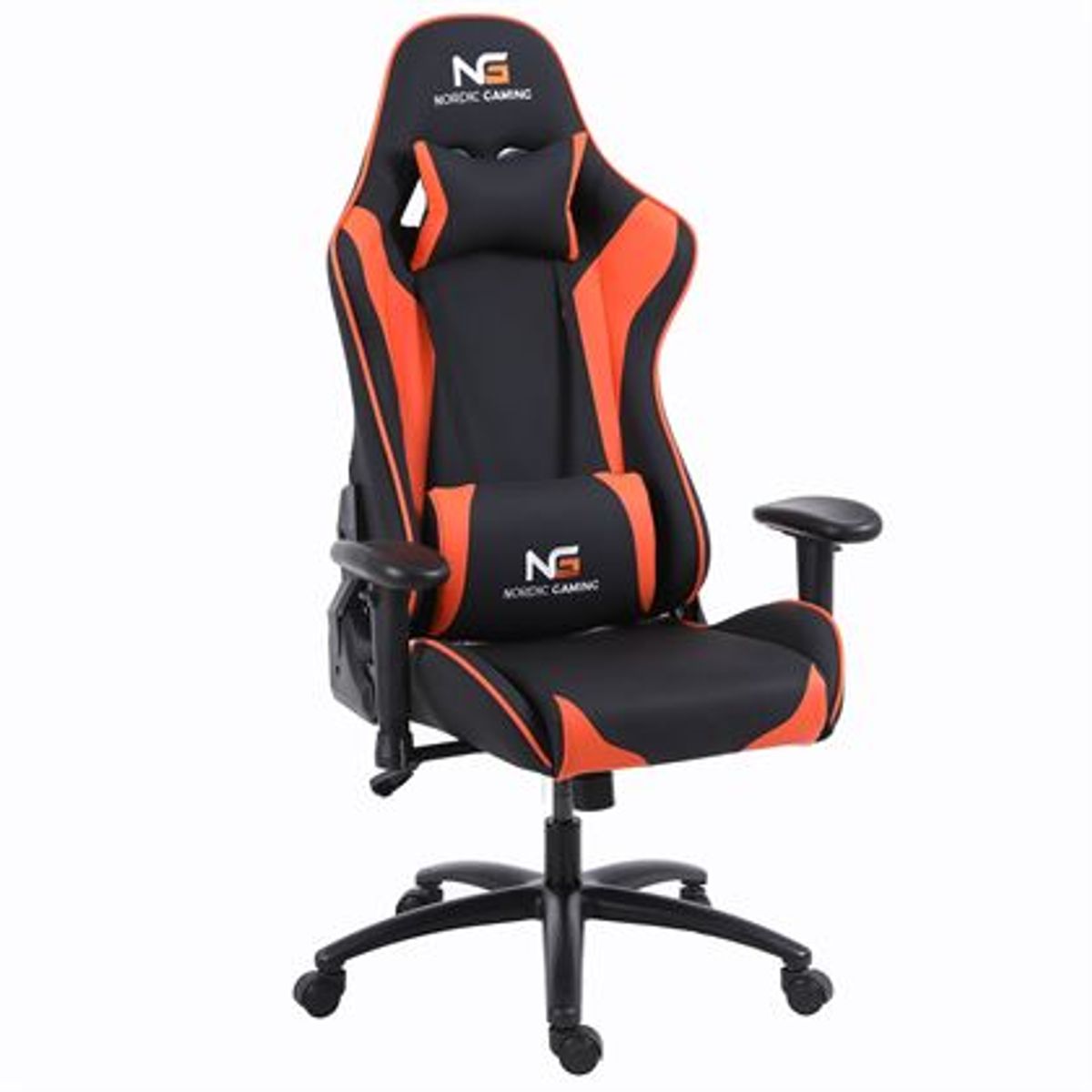 Nordic Gaming Racer Gamer Stol - Orange/Sort