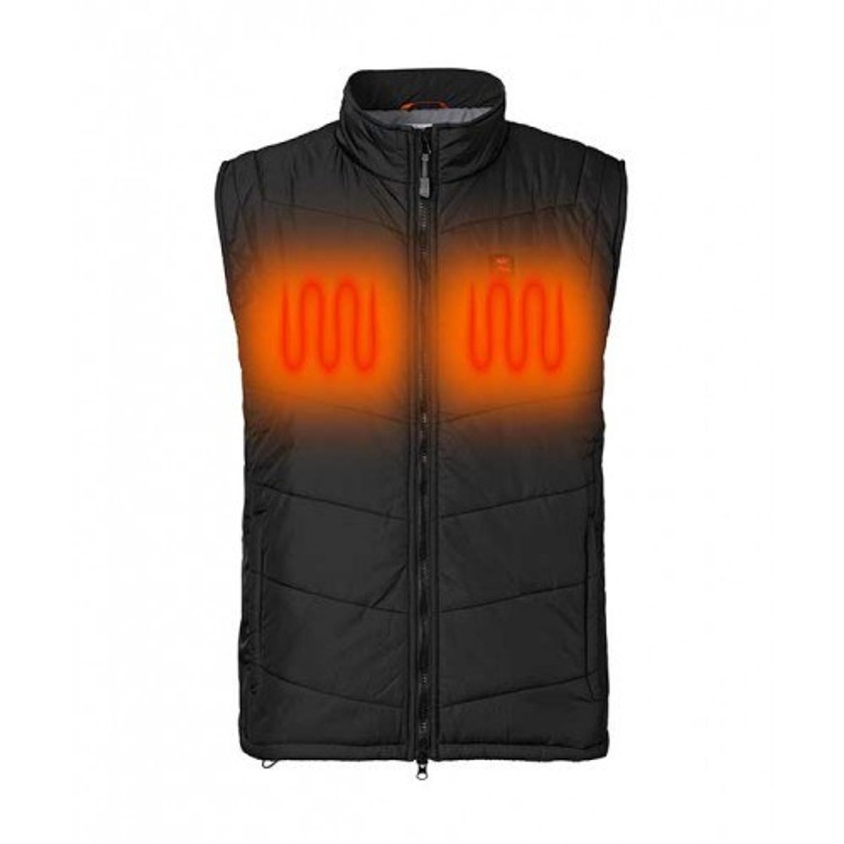 Nordic Heat Herre Vest Quiltet Sort