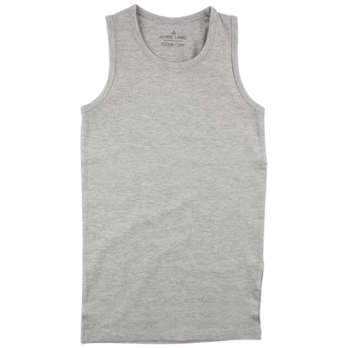 Nordic Label - Tanktop Boys - Grey Melange - 122/128