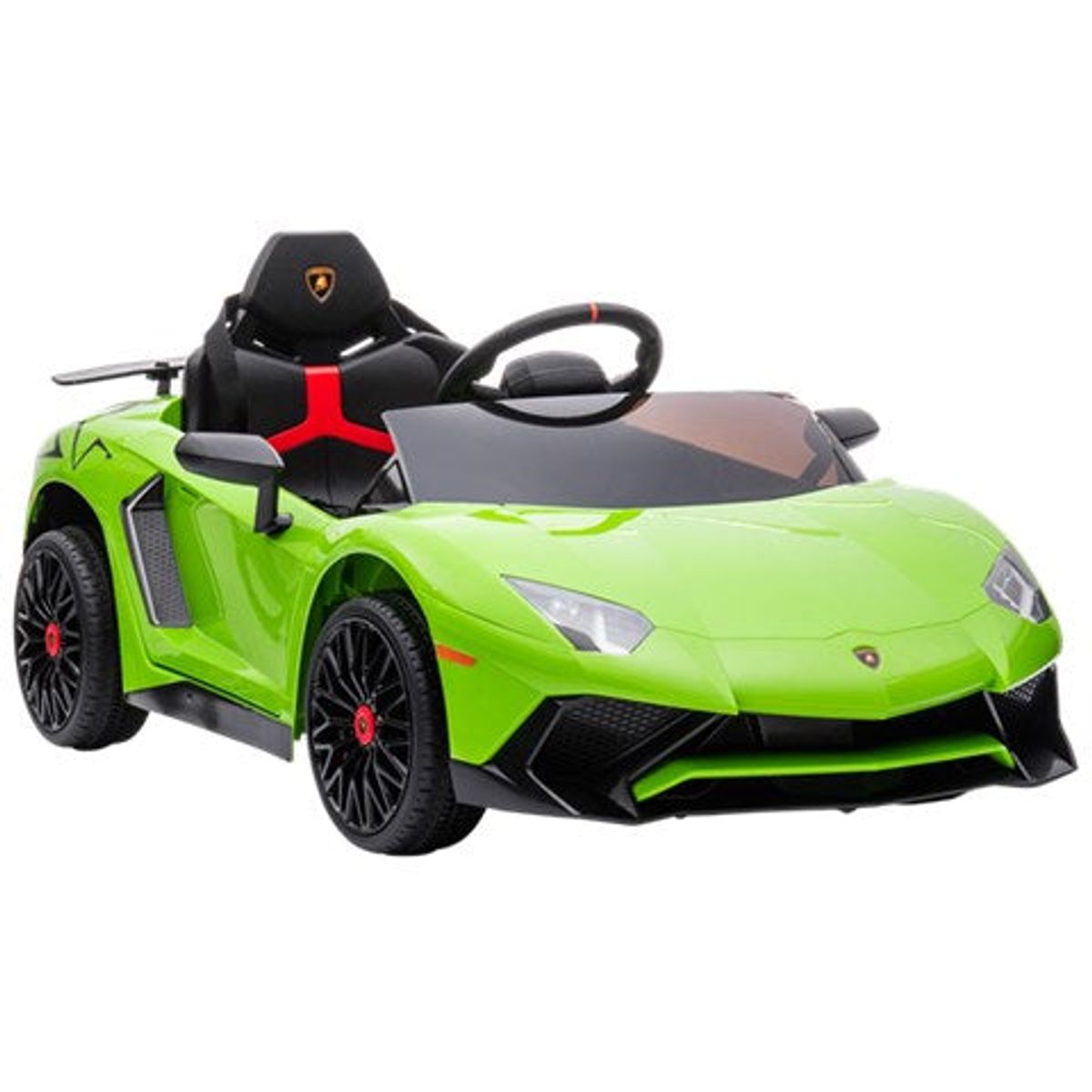 Nordic Play - Elbil Lamborghini Aventador, 12V, limegrøn Nordic Play - Speed, fra 3 år