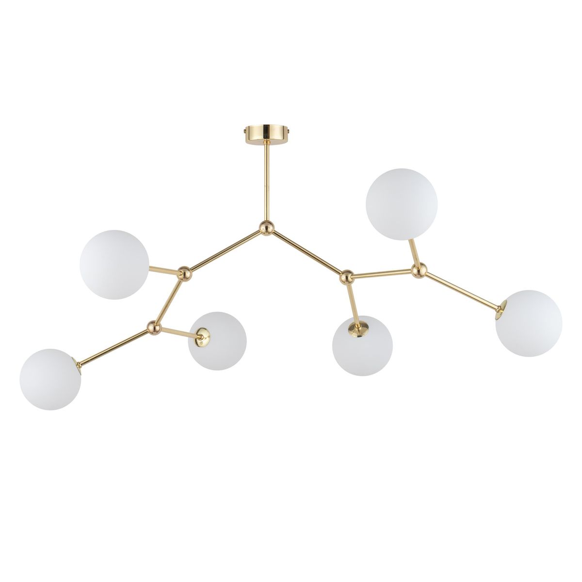 Nordic Seasons Molecule Loftlampe 105cm Messing/opal