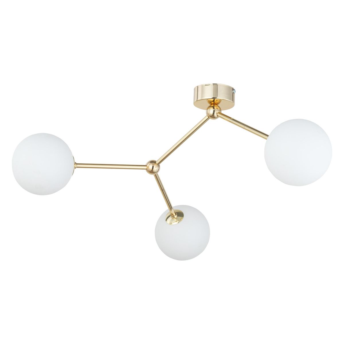 Nordic Seasons Molecule Loftlampe 63cm Messing/opal