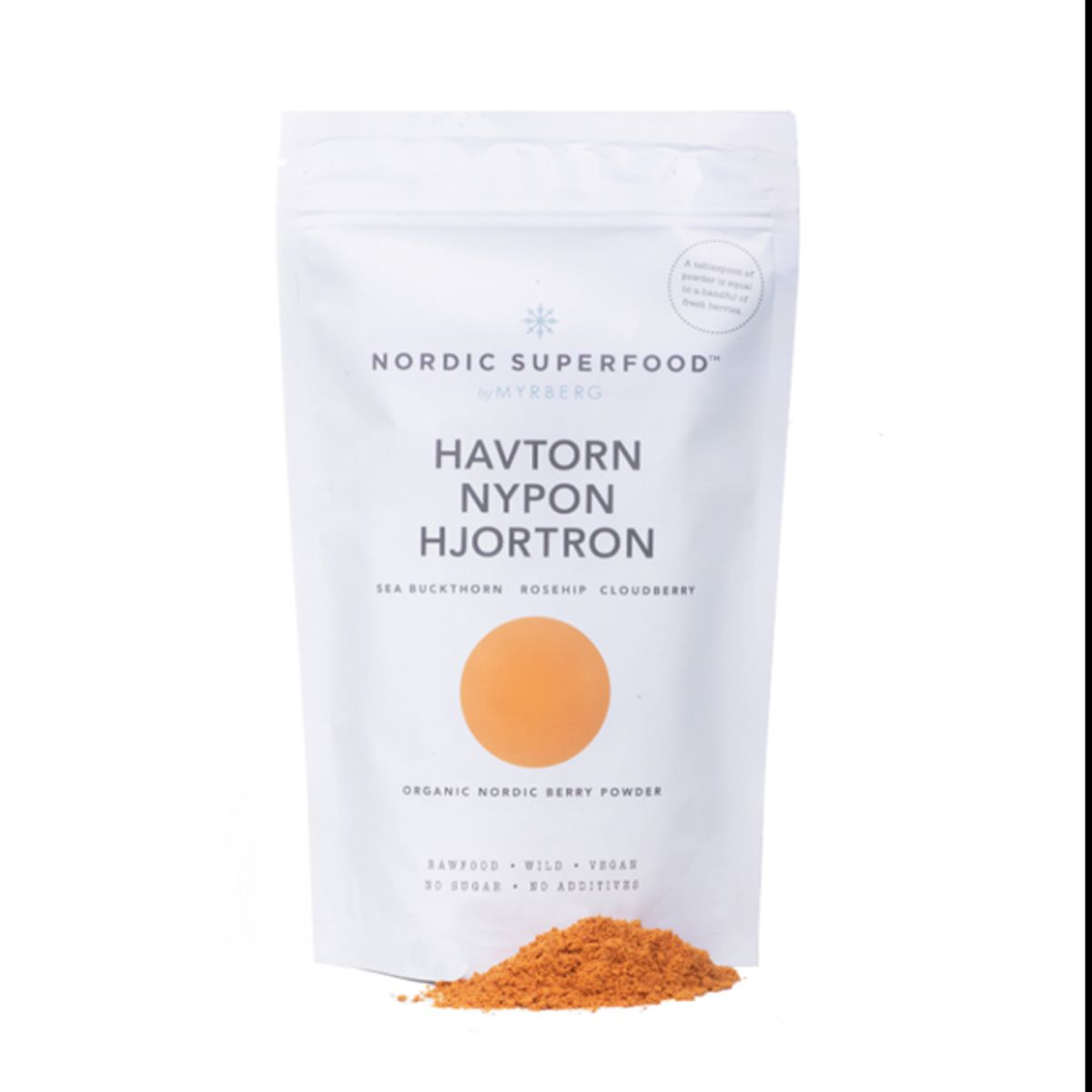 Nordic Superfood, Berry Powder, Yellow, 80 gram