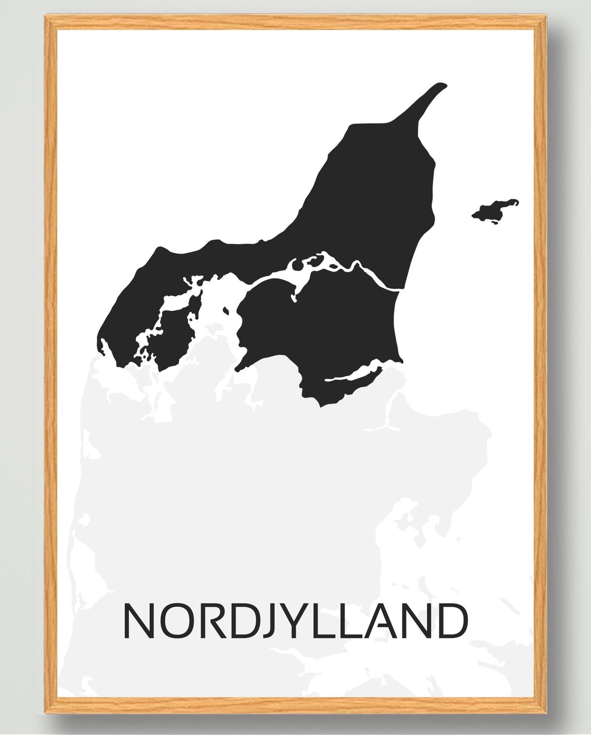 Nordjylland plakat (Størrelse: M - 30x40cm)