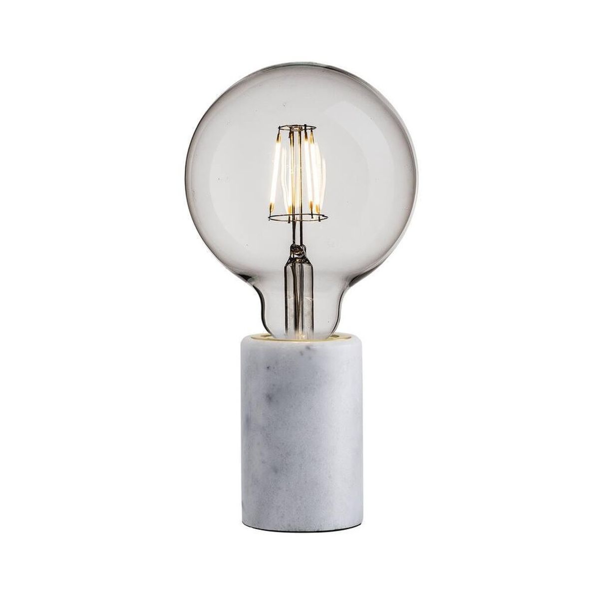 Nordlux Siv Bordlampe E27, Marmor/Hvid