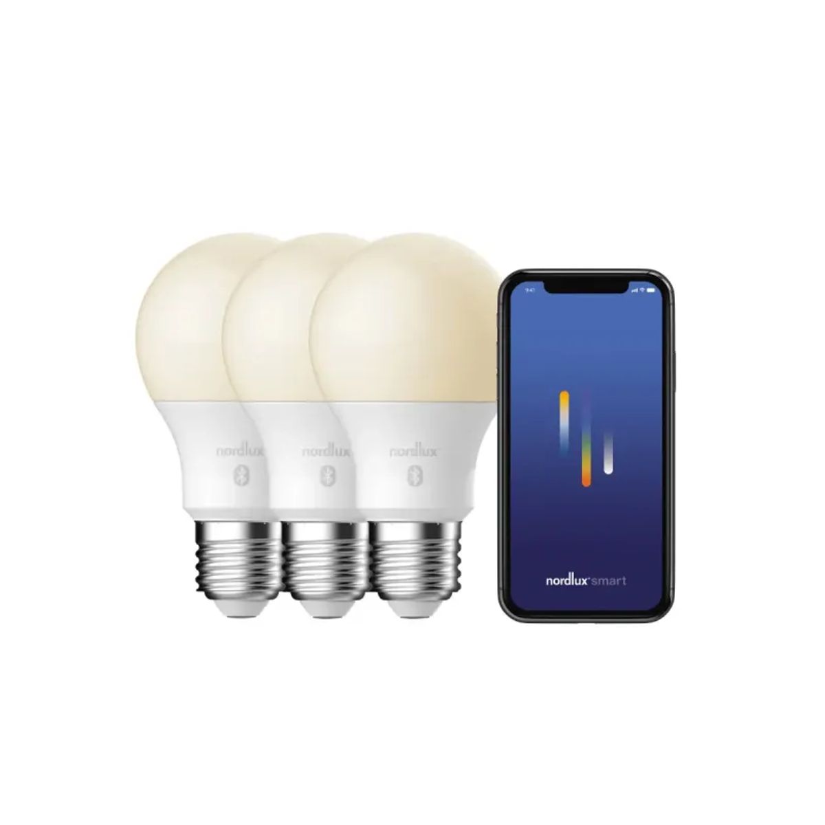 Nordlux Smart E27 - 3-pack - A60 - 2200-6500 Kelvin - 900 Lumen - Pære - Hvid