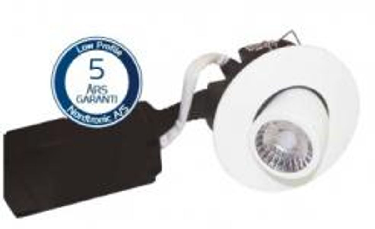 Nordtronic 7131 - Løst front i 3000 kelvin til Low Profile Large downlight