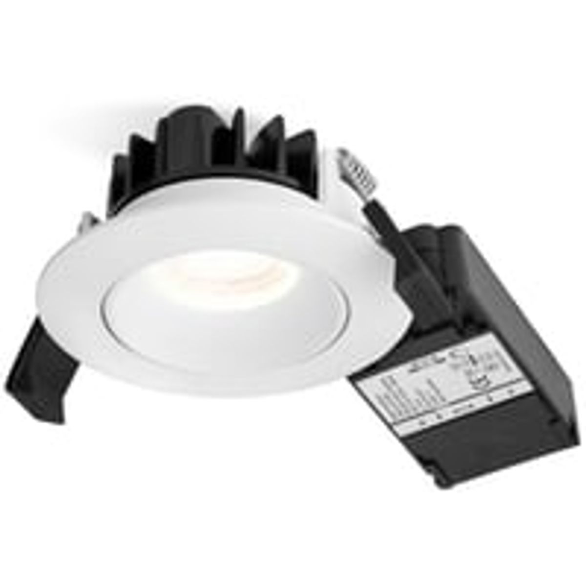 Nordtronic Velia Low Profile indbygningsspot, 230V, 5W, 4000K, CRI>95 rund, mat hvid