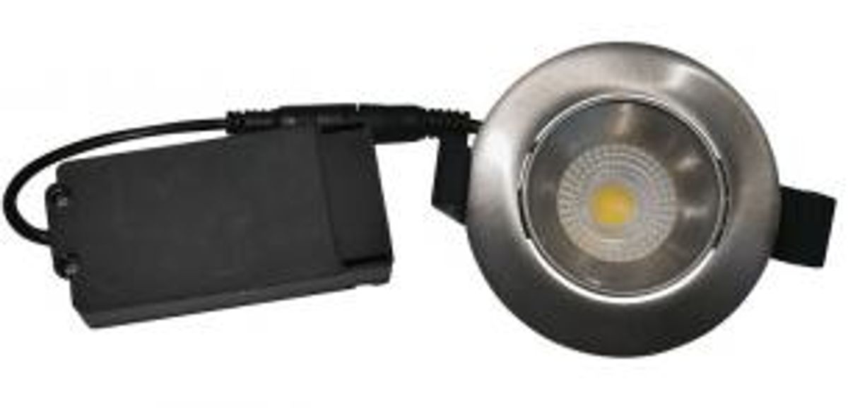 Nordtronic - Velia Low Profile LED 5W 2700K (310 lumen) Cri>95, ø85mm, børstet alu