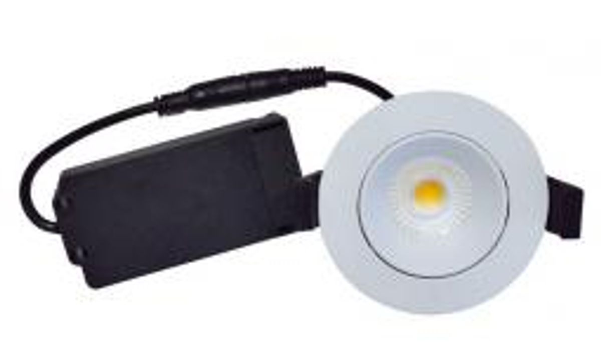 Nordtronic - Velia Low Profile LED 5W 2700K (310 lumen) Cri>95, ø85mm, mat hvid