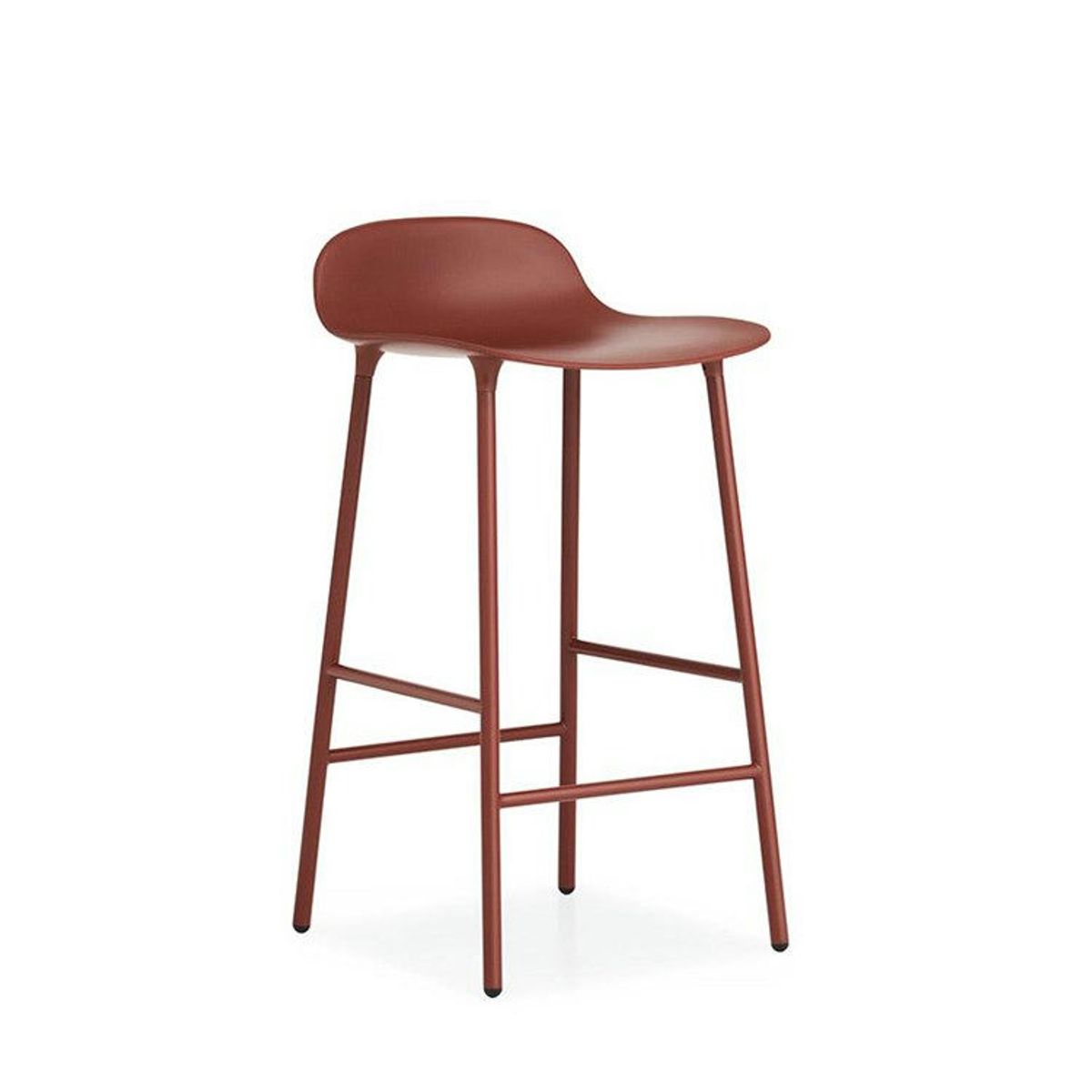 Normann Copenhagen Form Barstol Powder Coated Steel Red