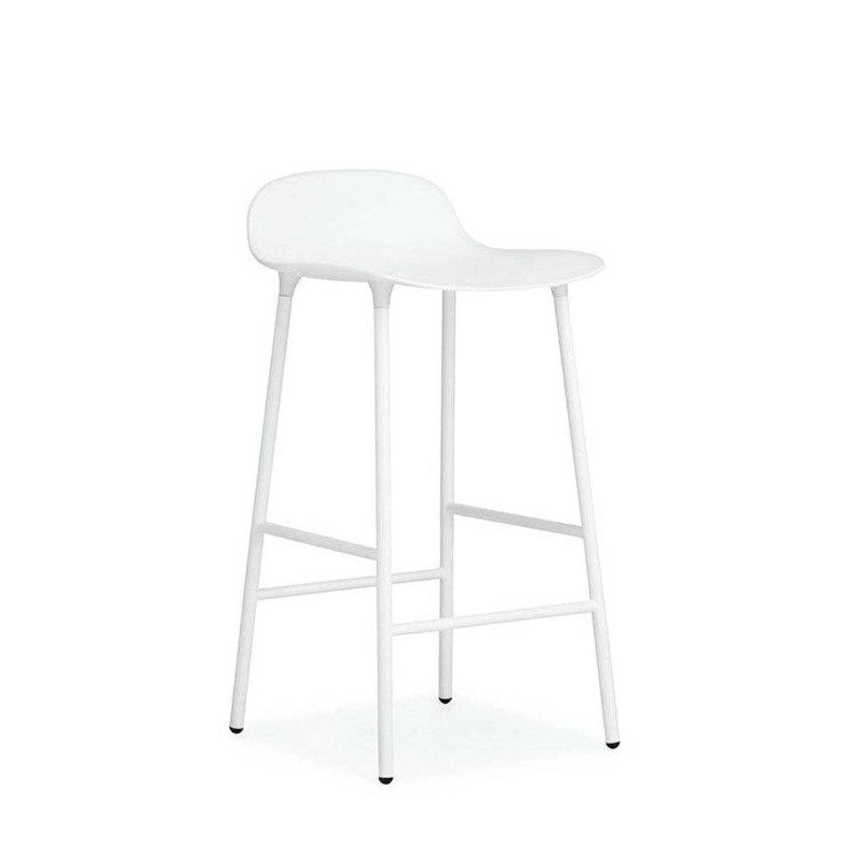 Normann Copenhagen Form Barstol Powder Coated Steel White