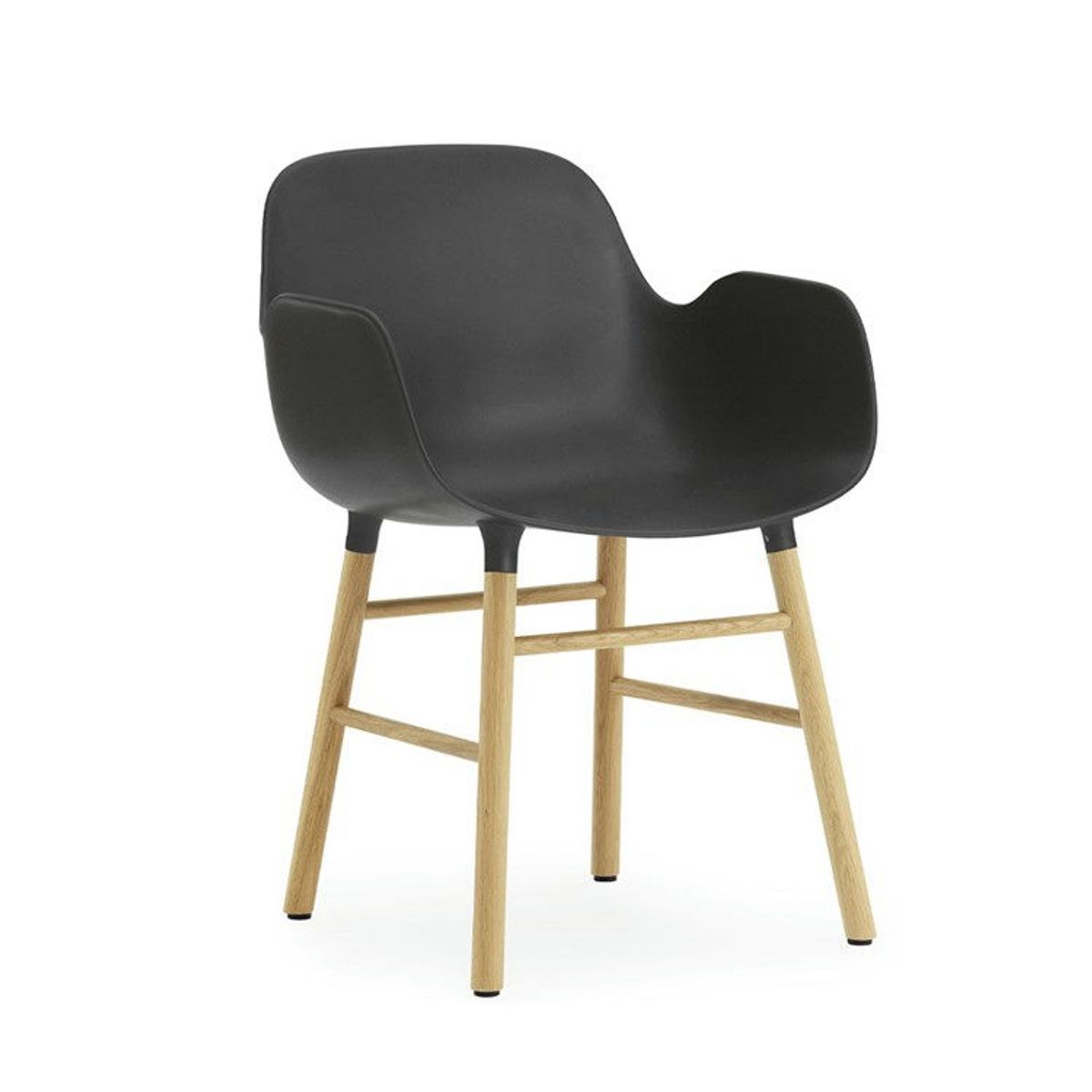 Normann Copenhagen Form Spisebordsstol m/armlæn Oak Black