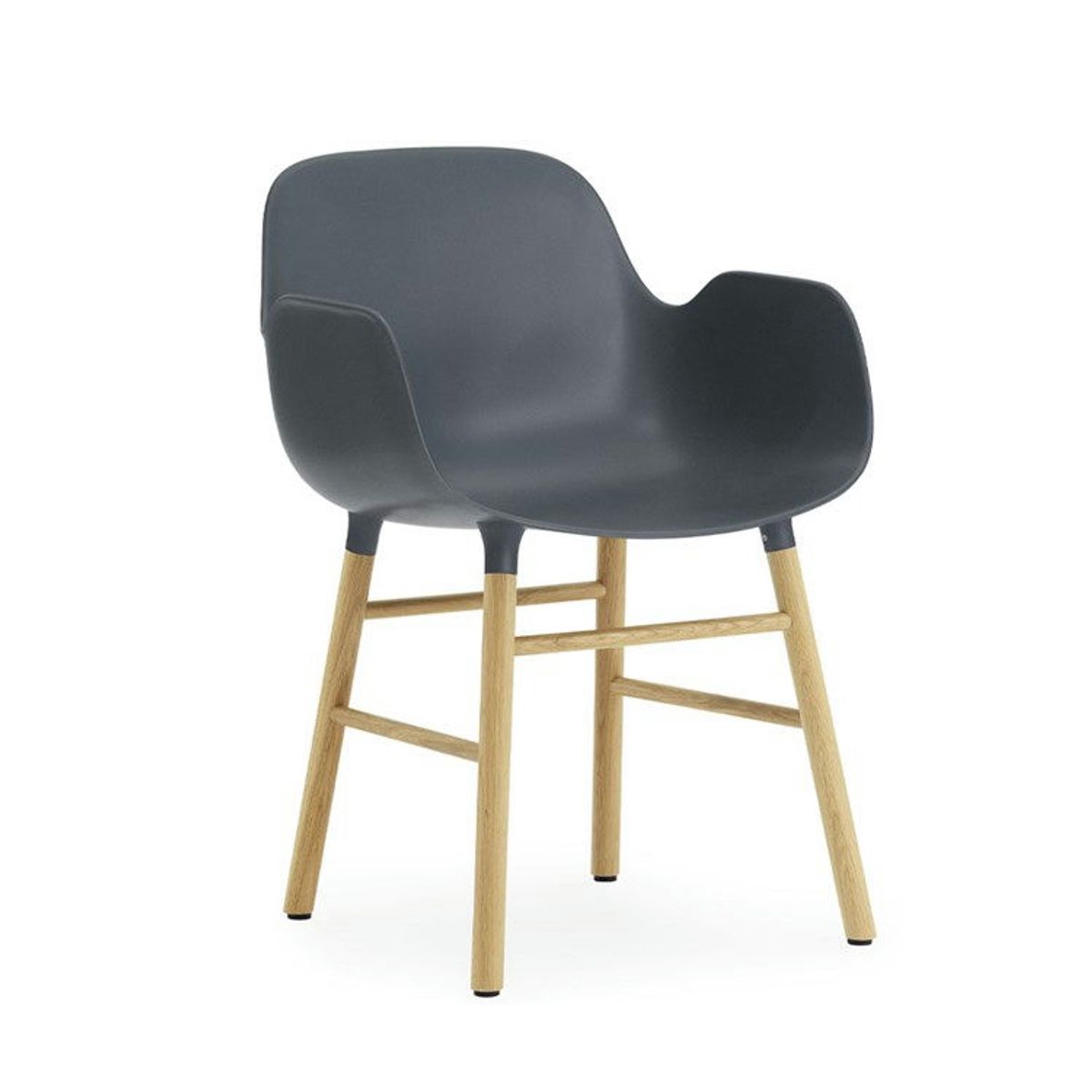 Normann Copenhagen Form Spisebordsstol m/armlæn Oak Blue