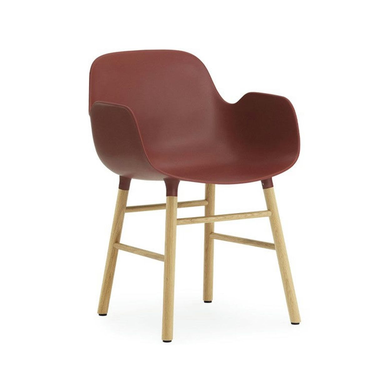 Normann Copenhagen Form Spisebordsstol m/armlæn Oak Red