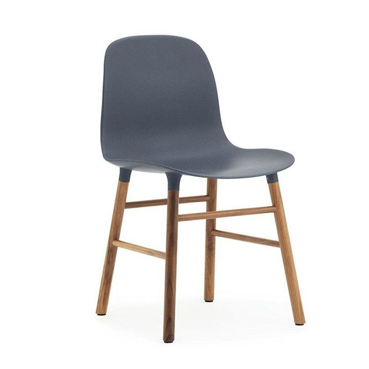 Normann Copenhagen Form Spisebordsstol Walnut Blue