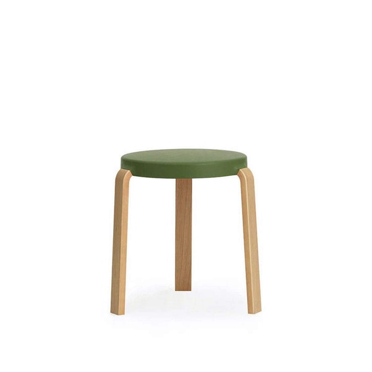 Normann Copenhagen Tap Skammel Lacquered Oak Veneer Olive