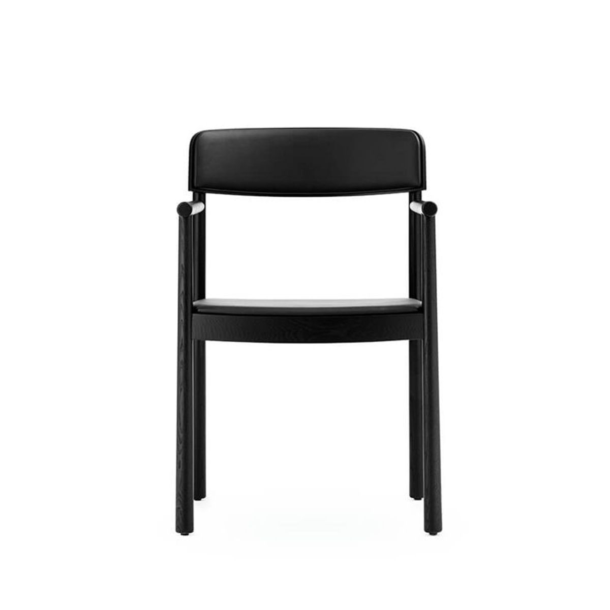 Normann Copenhagen Timb Stol - Black-Ultra leather-Black Timb Armchair Upholstery