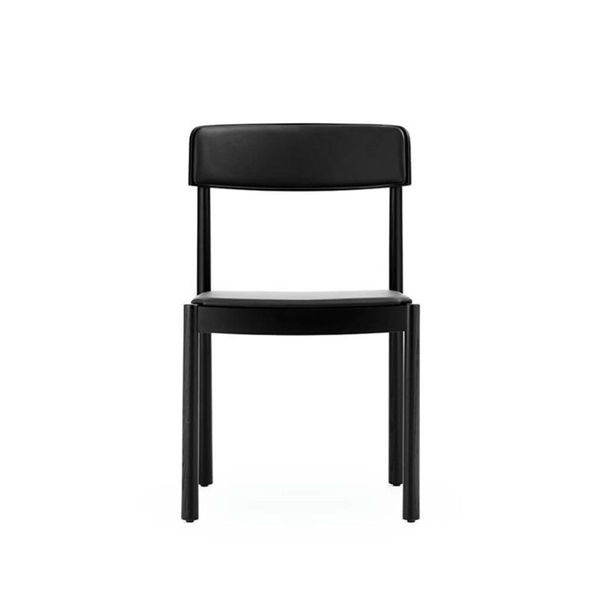 Normann Copenhagen Timb Stol - Black-Ultra leather-Black Timb Chair Upholstery