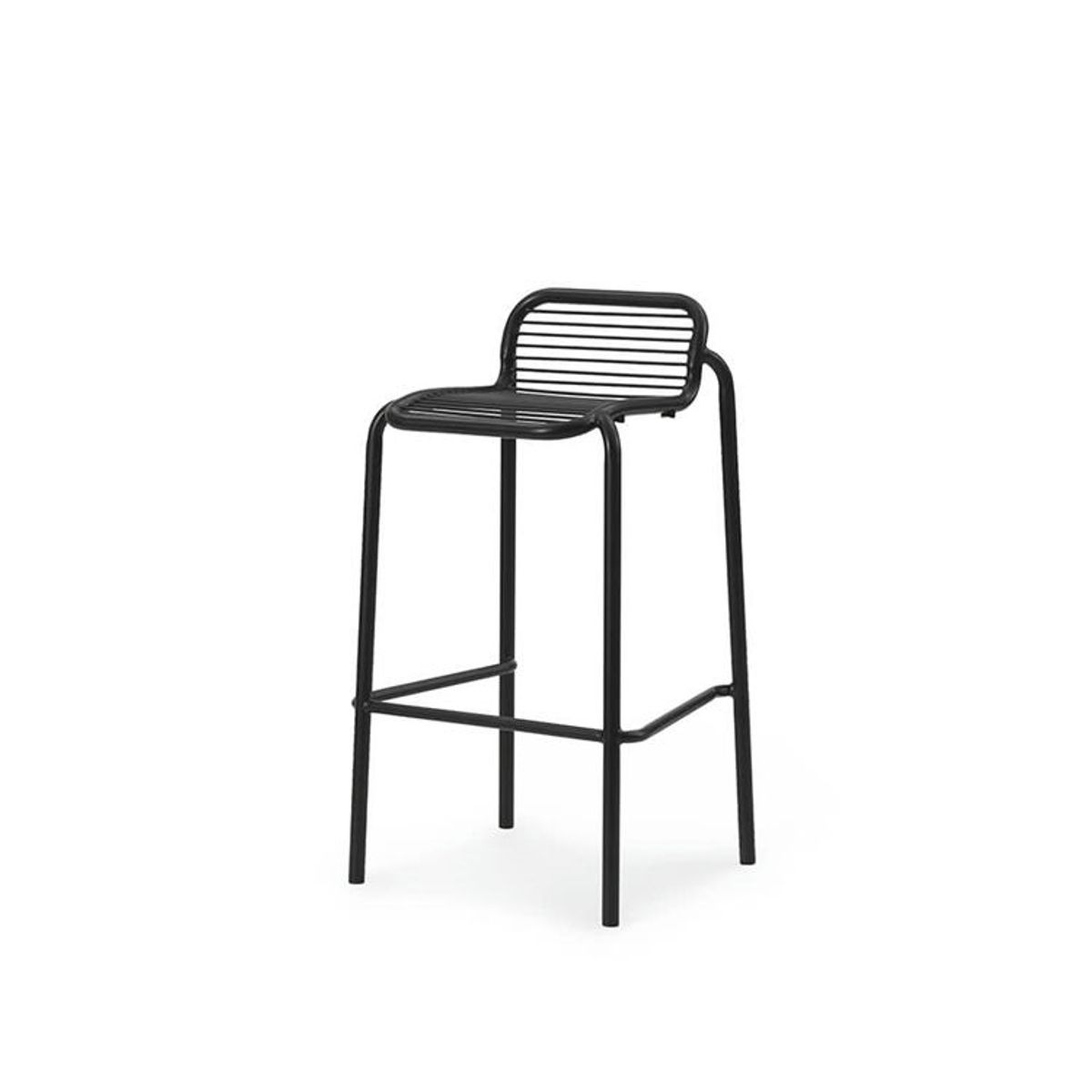 Normann Copenhagen Vig Havebarstol - Black Vig Barstool 75 cm