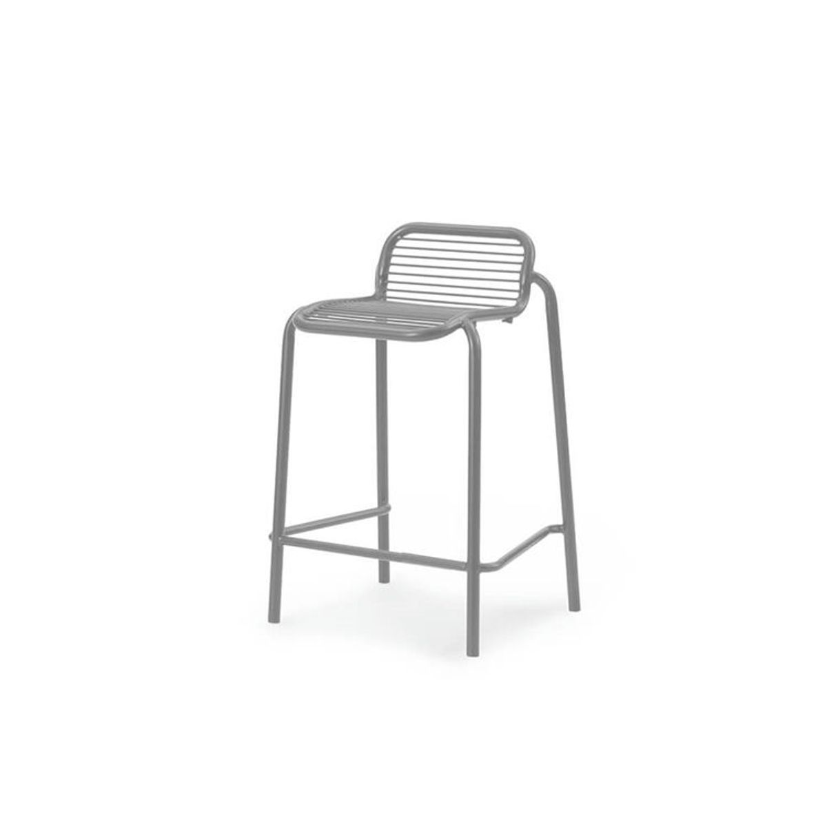 Normann Copenhagen Vig Havebarstol - Grey Vig Barstool 65 cm