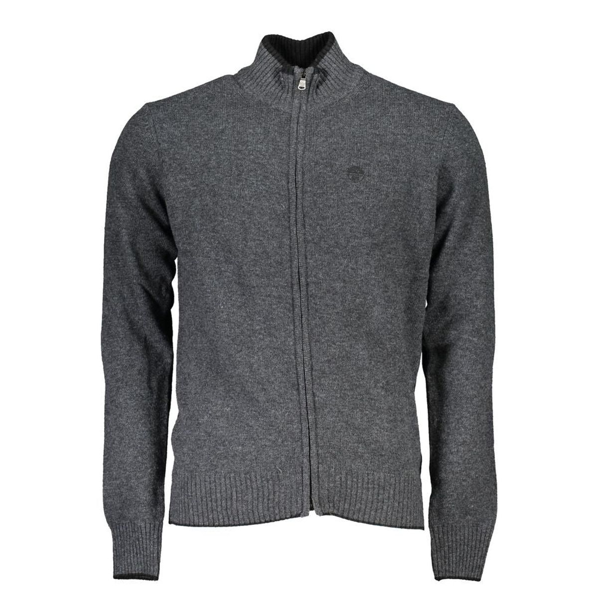 North Sails Gray Polyamide Men Cardigan