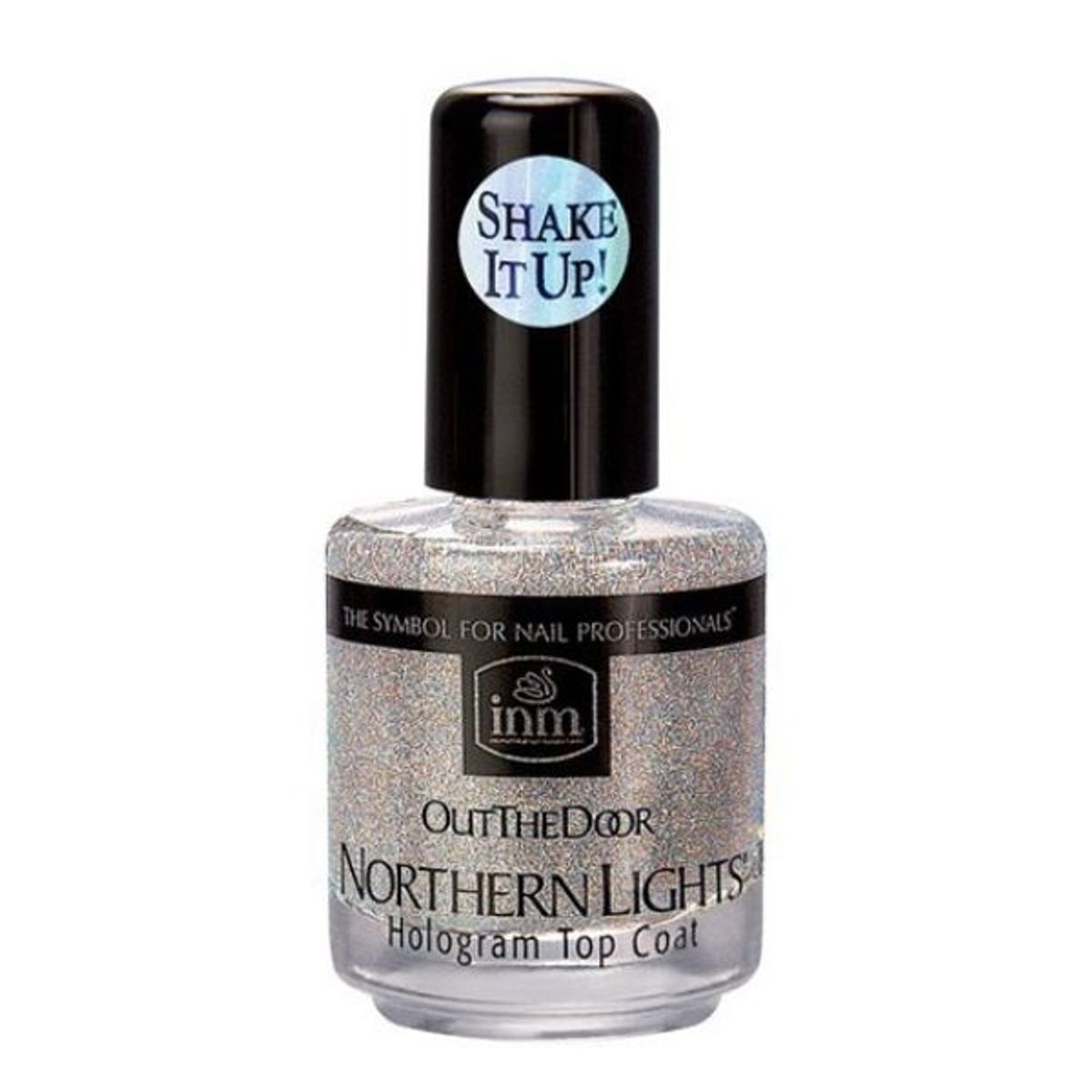 Northern Lights, Sølv holografisk topcoat, 15 ml, INM