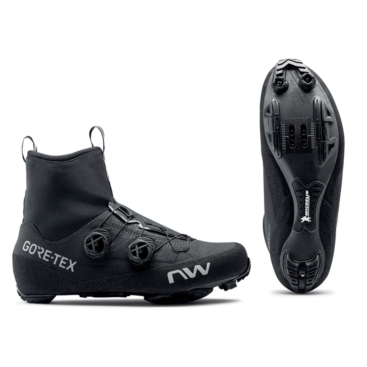 Northwave Flagship GTX - Fuld Carbon Sål - Vinterstøvle - MTB - Sort - Str. 43