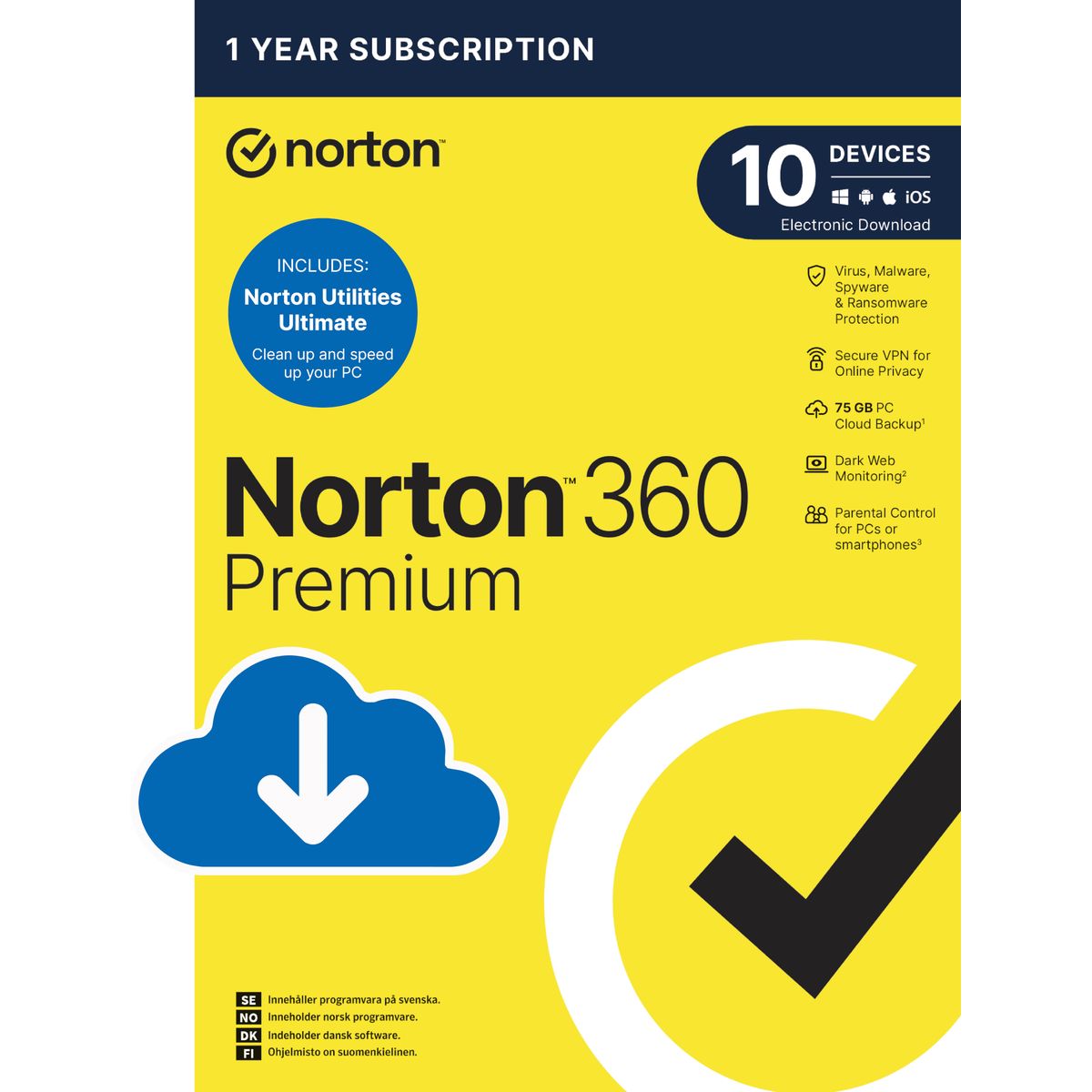 Norton 360 Premium med Utilities Ultimate