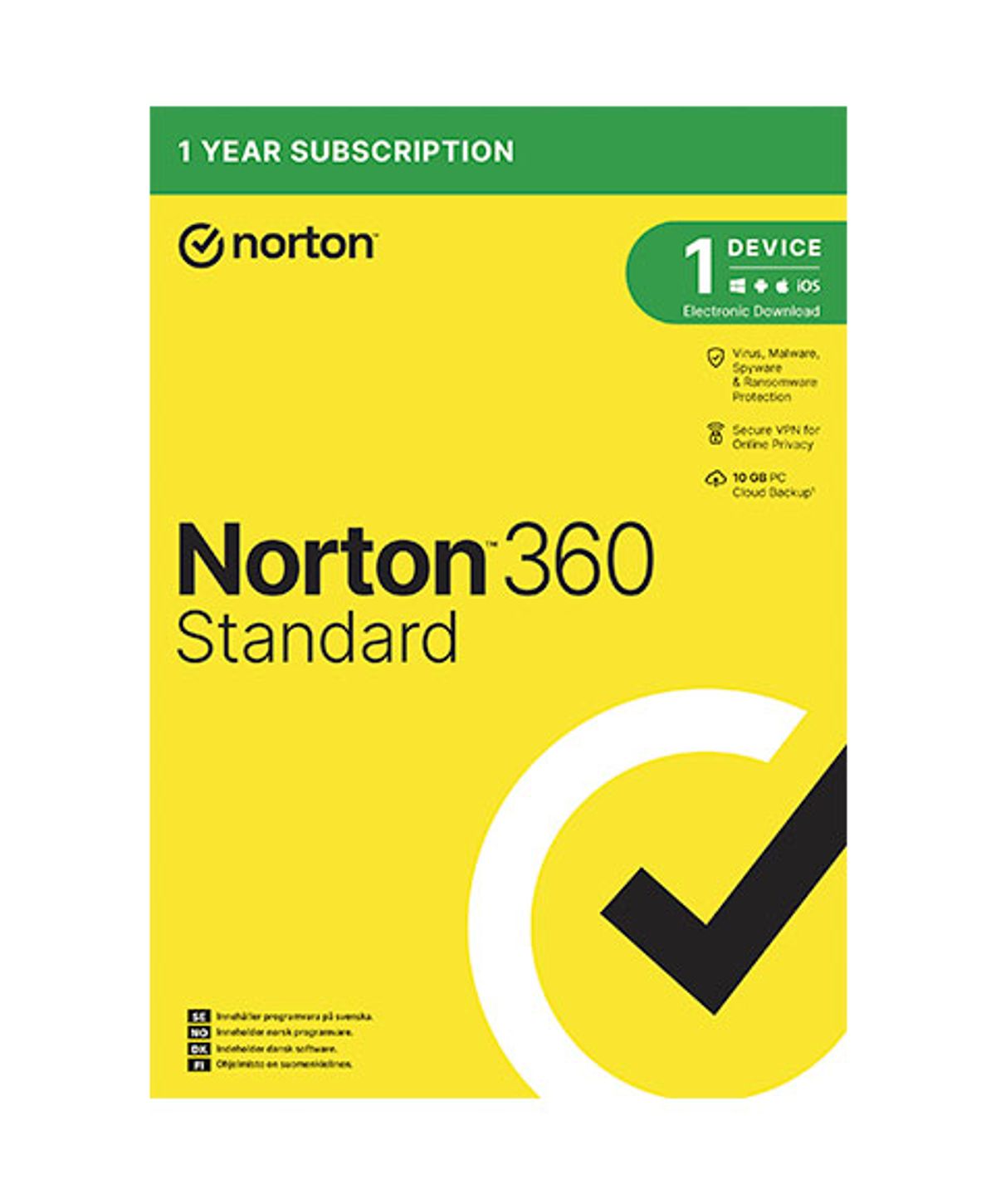 Norton 360 Standard med VPN - 10 GB Backup