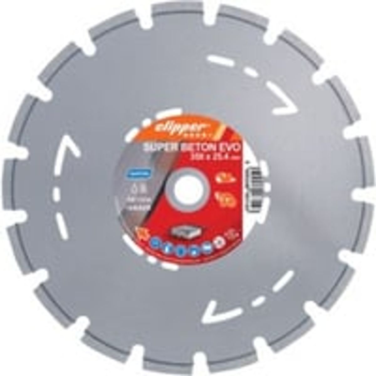 Norton Clipper Super diamantklinge 350x2,8x25,4mm. beton EVO for gulvskring (rd)