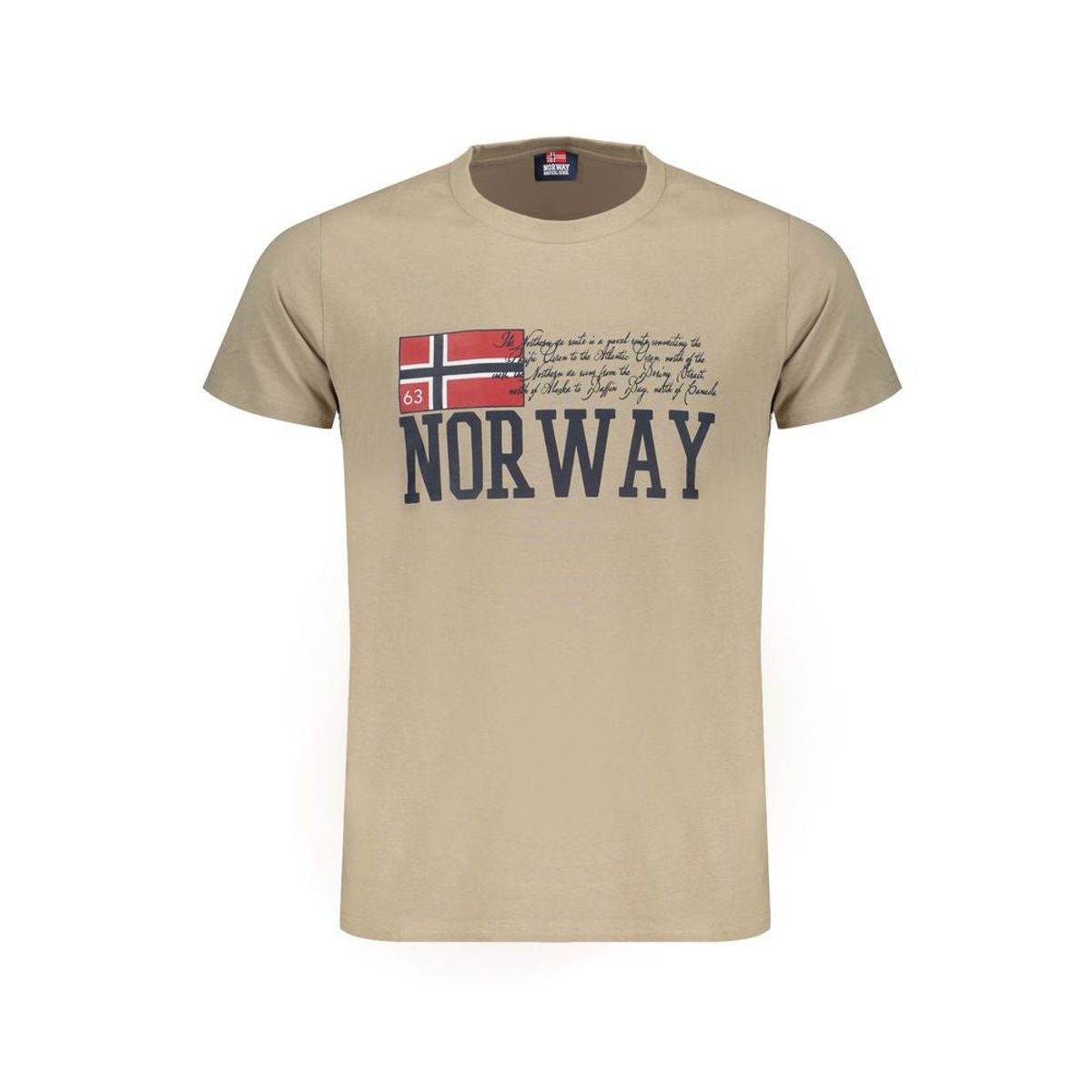 Norway 1963 Beige Bomuld T-Shirt