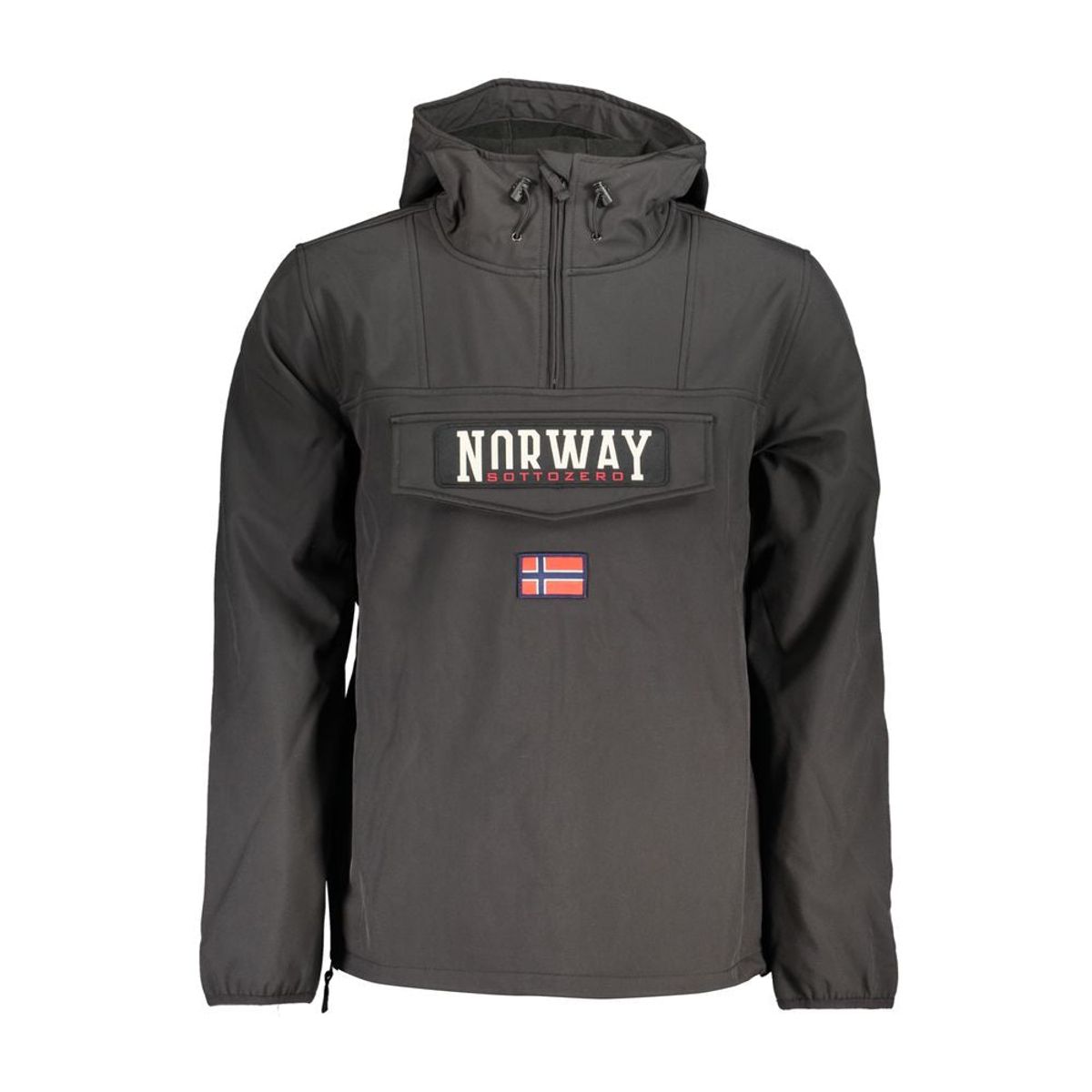 Norway 1963 Sleek Soft Shell Hooded Jacket for Herre