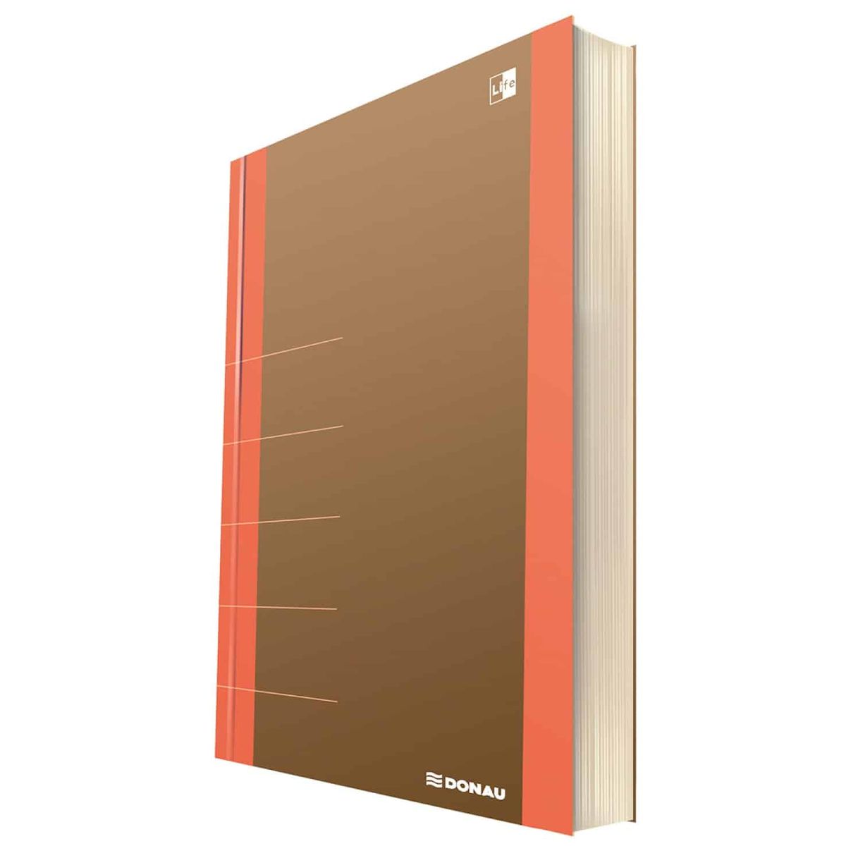 Notebook DONAU Life orange 165x230mm 80 ark.