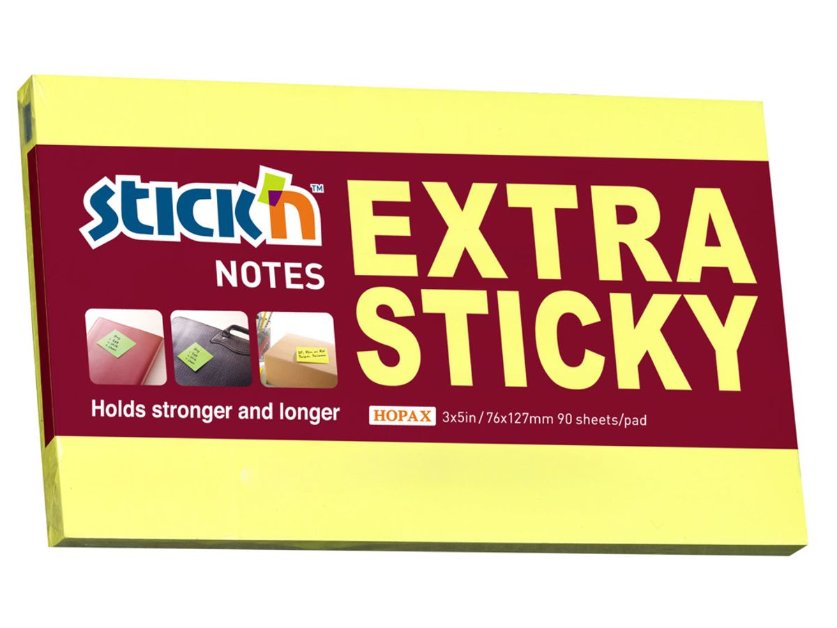 Notes Stick'n 75x127 mm. Extra Sticky Gull