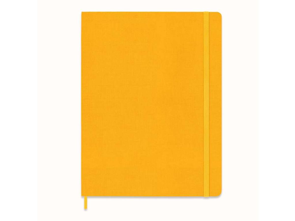 Notesbog Moleskine | Classic Hard | Linjeret | XL | Orange-gul Silke