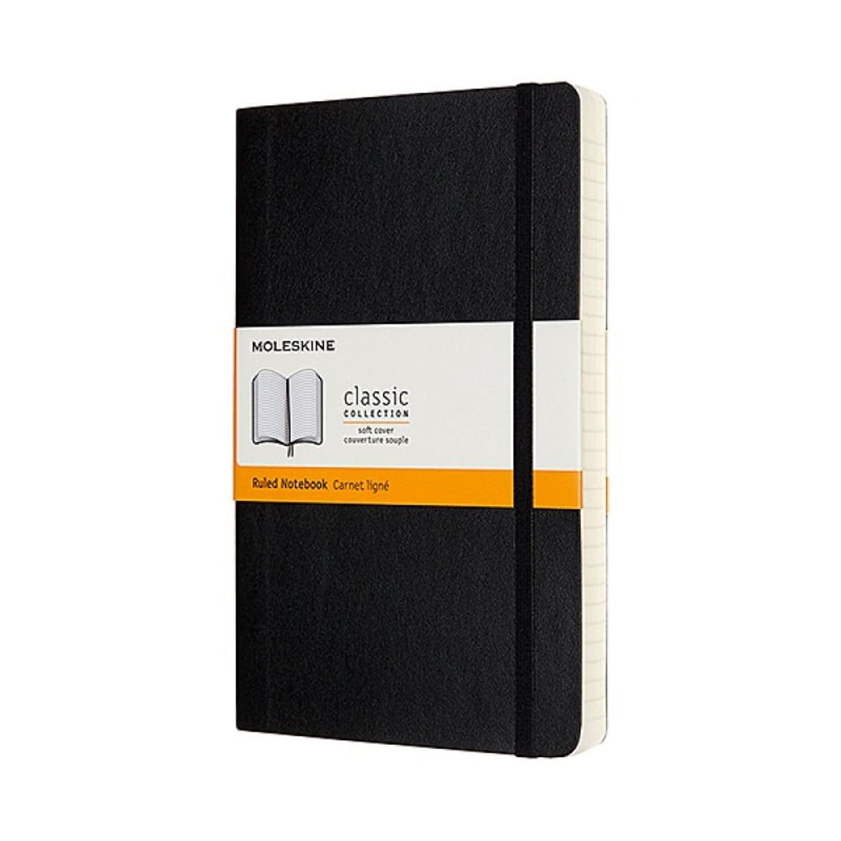 Notesbog Moleskine Classic L Sort 13x21cm.