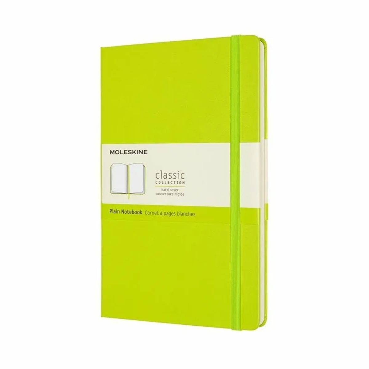 Notesbog Moleskine classic large hard p lemgreen 13x21cm