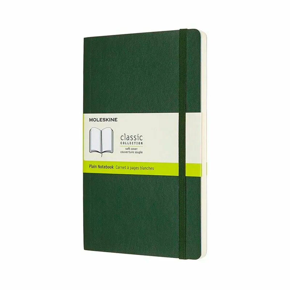 Notesbog Moleskine classic large soft p myr green 13x21cm