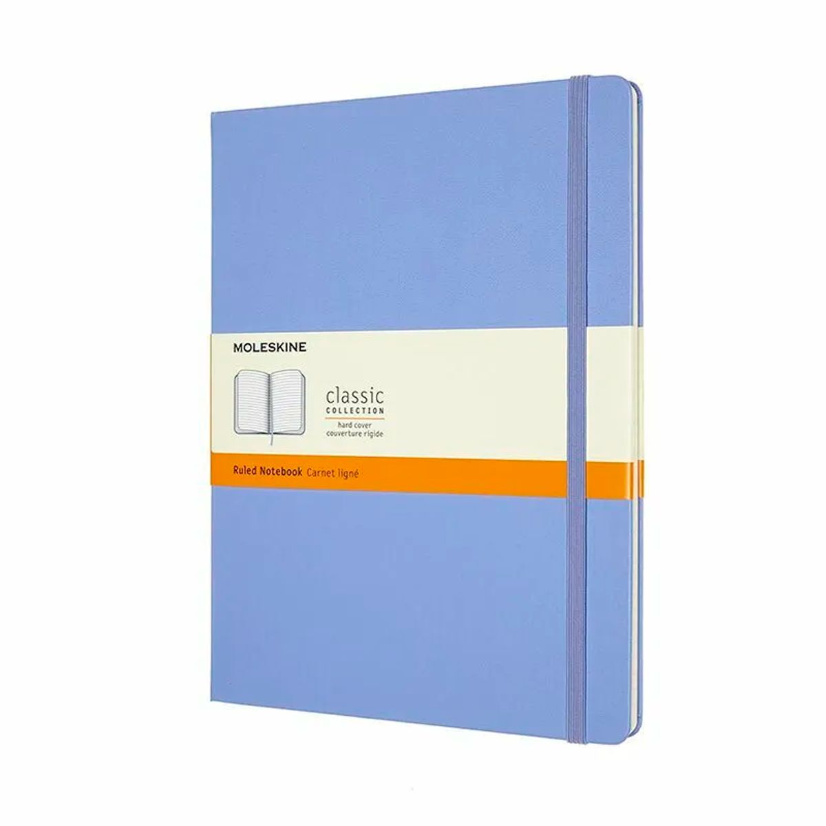 Notesbog Moleskine classic xl hard r hyd.blue 19x25cm