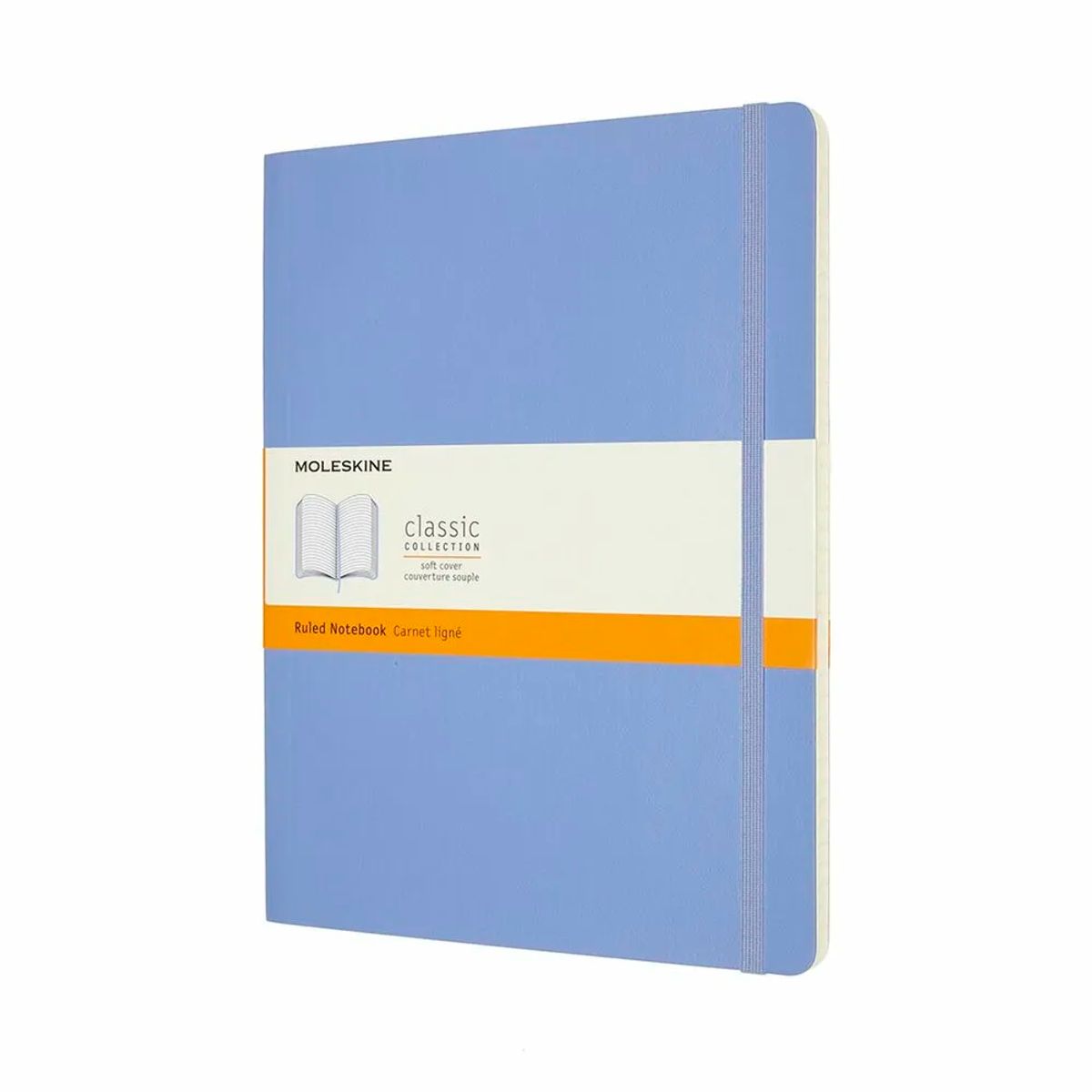 Notesbog Moleskine classic xl soft r hyd.blue 19x25cm