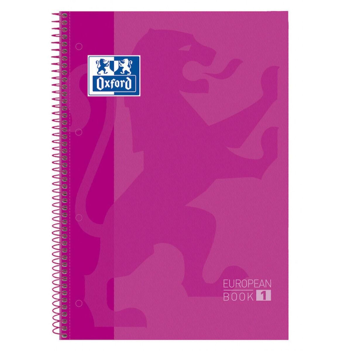 Notesbog Oxford European Book Fuchsia A4 5 Dele