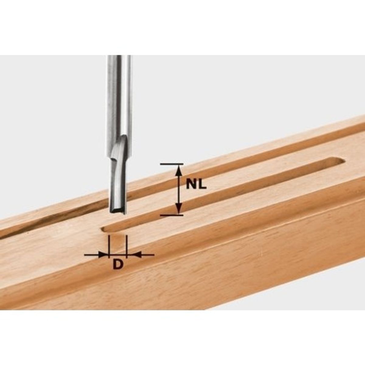 Notfræser HM 5x12/45 Ø 8