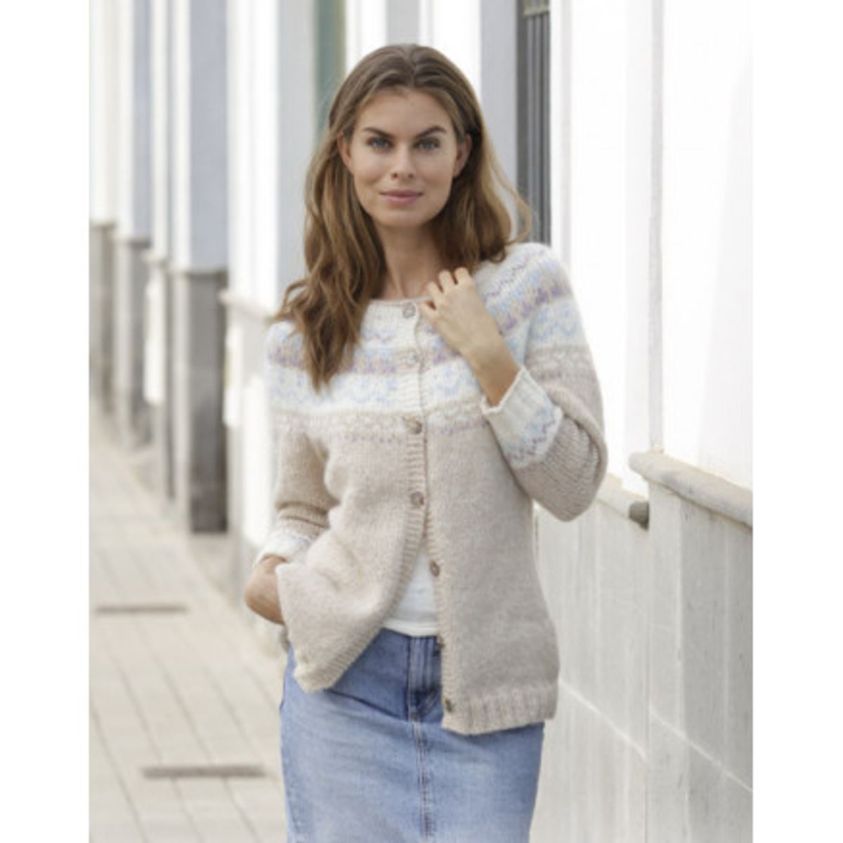 Nougat Cardigan by DROPS Design - Jakke Strikkeopskrift str. S - XXXL - Large