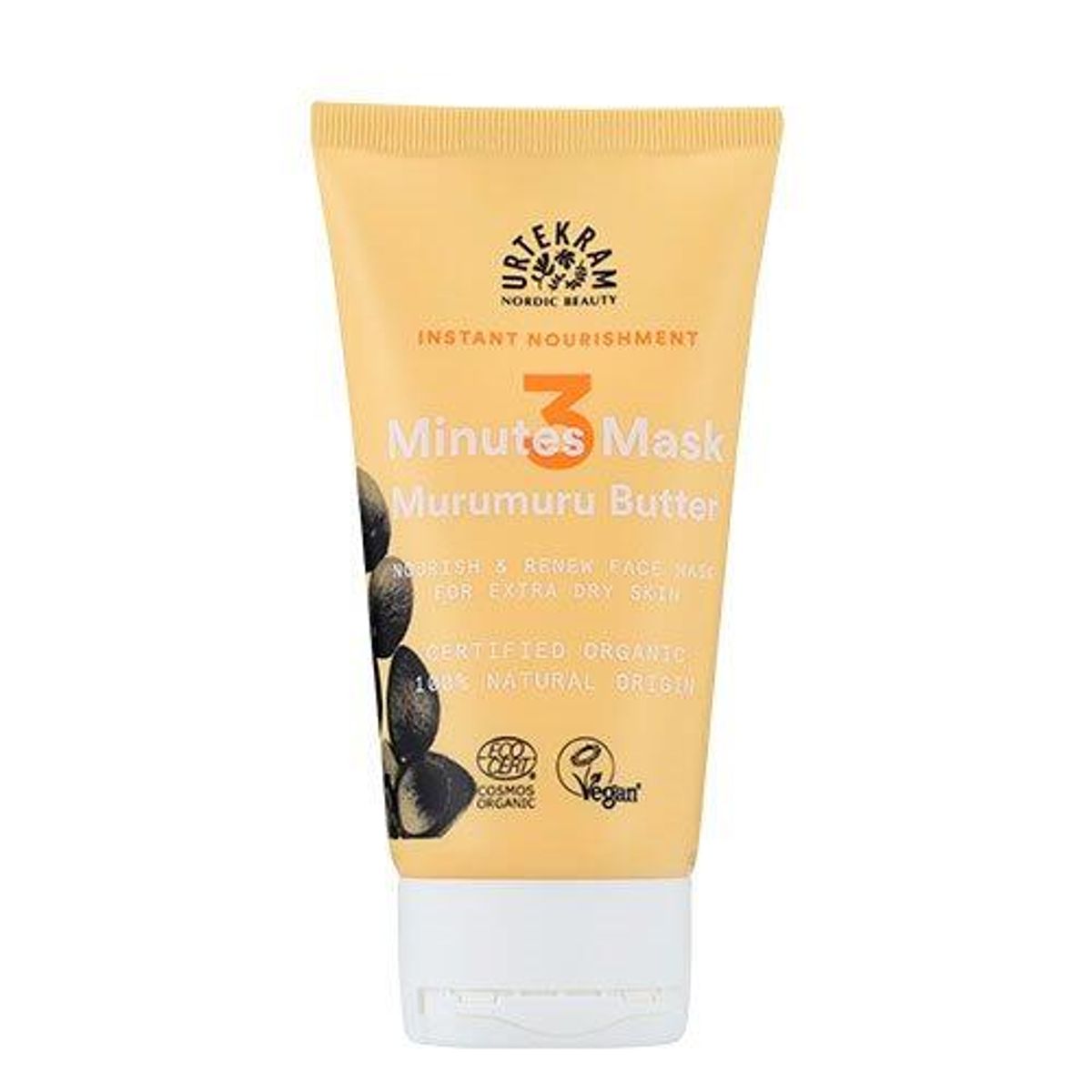 Nourishment 3 minutes Face Mask Urtekram - 75 ml.