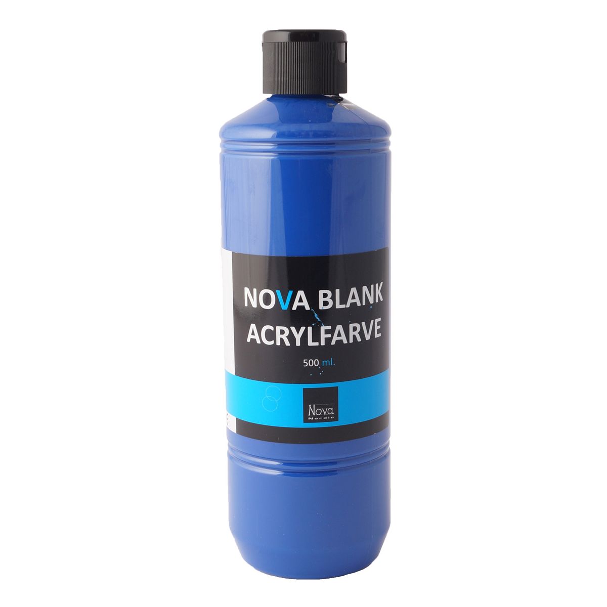 Nova akrylmaling blank 500 ml. Blå