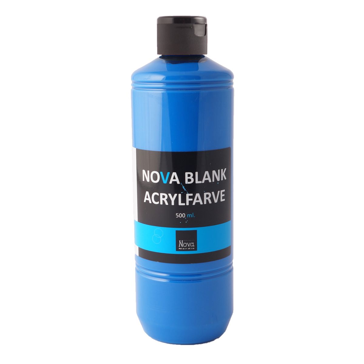 Nova akrylmaling blank 500 ml. Primær blå