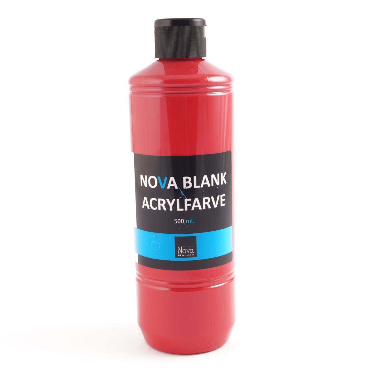 Nova akrylmaling blank 500 ml. Rød