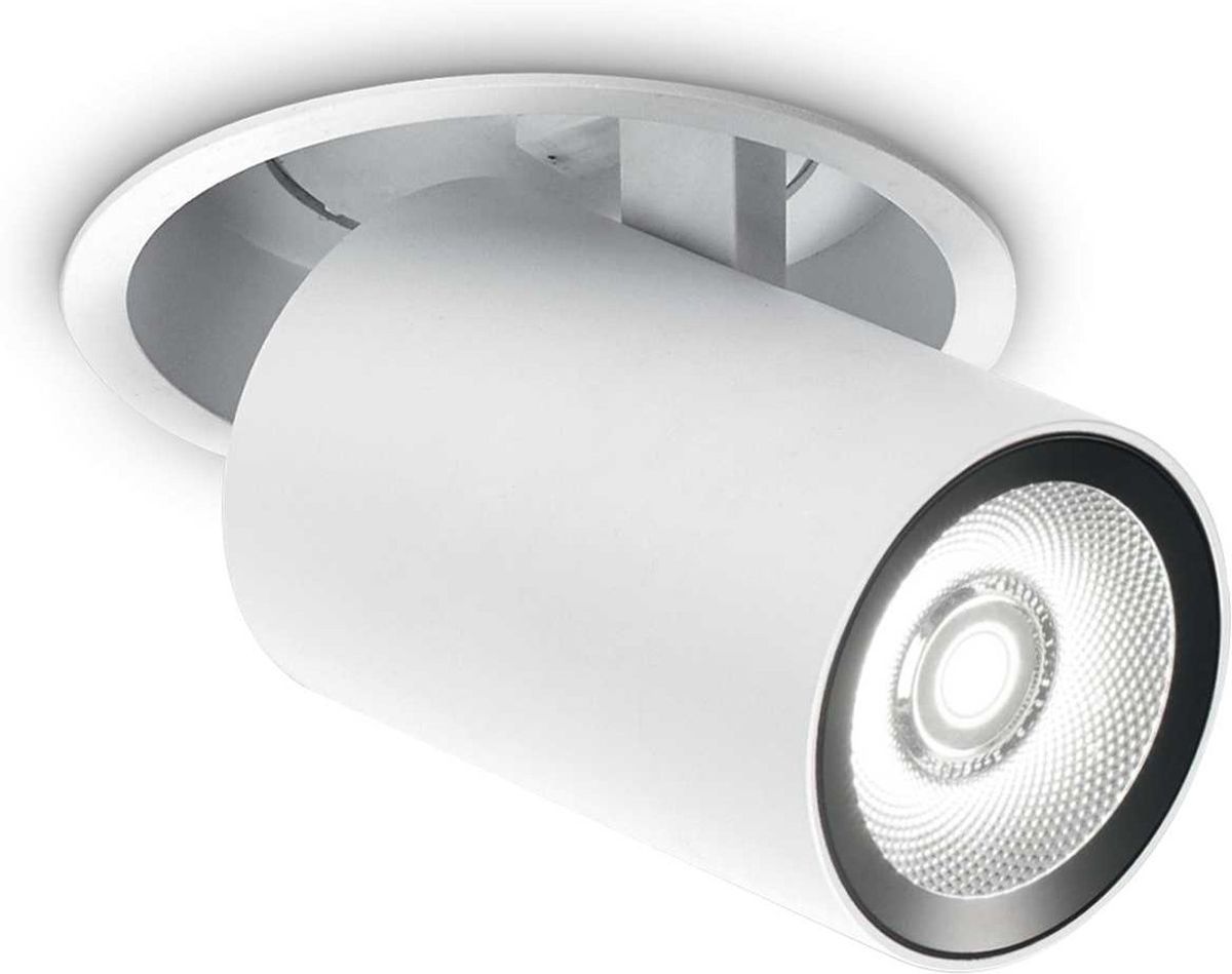 Nova, Indbygningslampe, 12W, LED, hvid/3000 kelvin, aluminium, metal, Ø100xH110mm